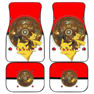 Pokemon Anime Car Floor Mats Dancing Pikachu Lying On Chair In Small Room Car Mats
