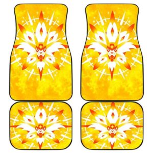 Pokemon Moon Sun Yellow Theme Car Floor Mats