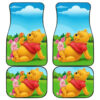 Pooh And Piglet Playing in Garden Car Floor Mats 191030