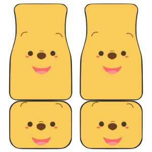 Pooh Face Front And Back Car Mats