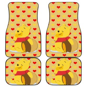 Pooh Front And Back Car Mats 1