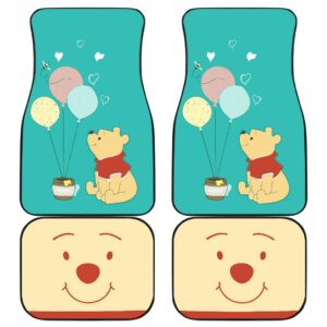 Pooh Front And Back Car Mats 10