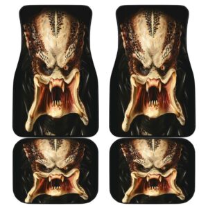 Predator Face Creepy Movies Car Floor Mats