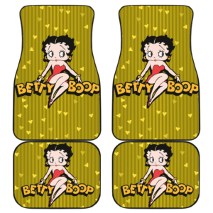 Pretty Betty Hearts Boop Car Floor Mats Cartoon Fan Gift H1225