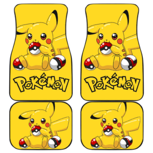 Pretty Pikachu Pokemon Anime Fan Gift Car Floor Mats H200221