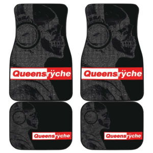 Queensryche Skull Headphone Background Logo Car Floor Mats UBC032308