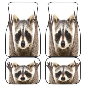 Raccoon Funny Animal Wild Pet Car Floor Mats 191030