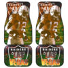 Raiders American Football Las Vegas Player  Fire Bursting Rugby Yard Car Floor Mats