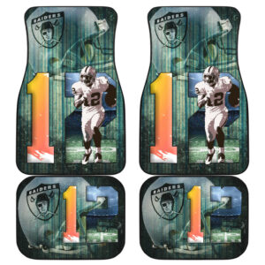 Raiders American Football Las Vegas Player  Running Fading Helmet Car Floor Mats