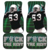 Raiders American Football Las Vegas Player  Silhouette Flaming Rugby F The Rest Car Floor Mats