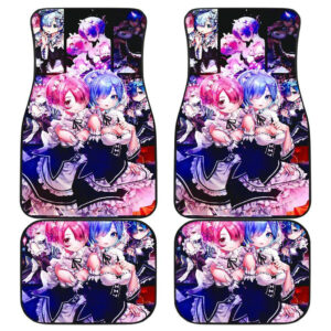 Ram And Rem Re Zero Anime Car Floor Mats 191030