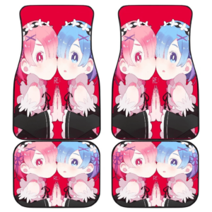 Ram And Rem Re Zero Cute Anime Girl Car Floor Mats 191030