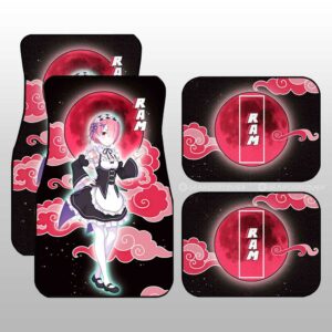 Ram Car Floor Mats Custom Re:Zero Anime Car Accessories Gifts For Fans