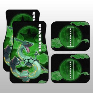 Rayquaza Car Floor Mats Custom Pokemon Anime Car Accessories For Anime Fans