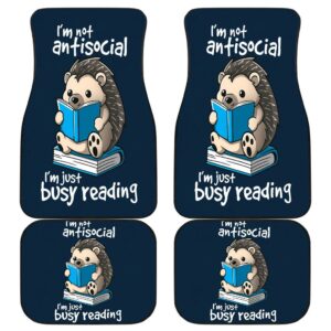 Reading Hedgehog Front And Back Car Mats