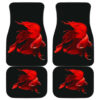 Red Fish Beauty in Black theme Car Floor Mats 191030