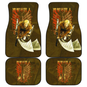 Reiner Braun Attack On Titan Car Floor Mats Anime Car Accessories