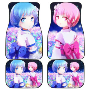 Rem And Ram Re Zero Charming Girls Anime Car Floor Mats 191030