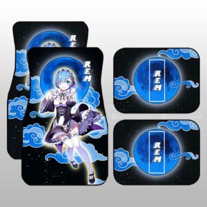 Rem Car Floor Mats Custom Re:Zero Anime Car Accessories Gifts For Fans