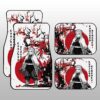 Rengoku Car Floor Mats Custom Japan Style Anime Demon Slayer Car Interior Accessories