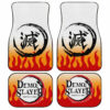 Rengoku Uniform Car Floor Mats Custom Demon Slayer Anime Car Accessories