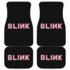 Reverse Letters Black Pink in black theme Car Floor Mats 191018
