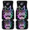 Rick – Scared Face Neon Rick & Morty Cartoon Car Floor Mats UBC022628