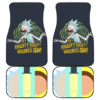 Rick & Morty Car Floor Mats – Rick And Morty Get Riggity Wrecked Son Minimal Car Mats UBC022619
