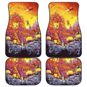 Rick Morty Cartoon Art Car Floor Mats 191030