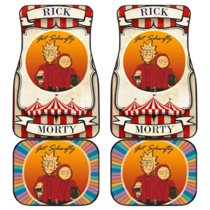 Rick Morty Get Schwifty Circus Vintage Rick And Morty Car Floor Mats UBC041906