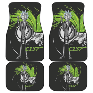 Rick Sanchez As James Bond Rick And Morty Cartoon Car Floor Mats UBC022610