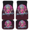 Rick Sanchez Rick and Morty TV Show Retrowave Cartoon Car Floor Mats UBC022626