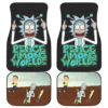 Rick and Morty and Mr Poopybutthole Peace Among Worlds Cartoon Car Floor Mats UBC022630