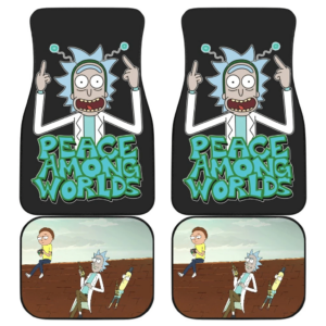 Rick and Morty and Mr Poopybutthole Peace Among Worlds Cartoon Car Floor Mats UBC022630