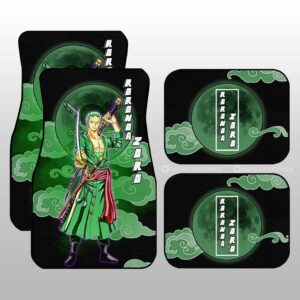 Roronoa Zoro Car Floor Mats Custom Anime One Piece Car Accessories Gifts For Anime Fans