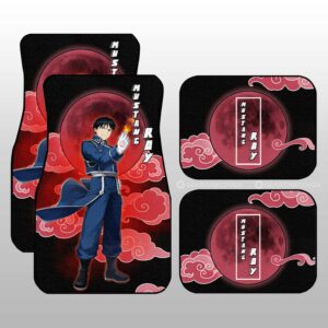 Roy Mustang Car Floor Mats Custom Anime Fullmetal Alchemist Car Interior Accessories