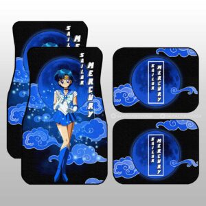 Sailor Mercury Car Floor Mats Custom Sailor Moon Anime Car Windshield Accessories