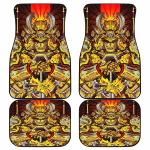 Samurai Yellow Amor Car Floor Mats