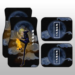 Sanji Car Floor Mats Custom Anime One Piece Car Accessories Gifts For Anime Fans
