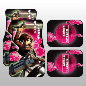 Sasha Blouse Car Floor Mats Custom Attack On Titan Anime Gifts For Fans
