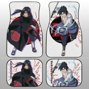 Sasuke And Itachi Car Floor Mats Custom Gifts For Naruto Anime Fans