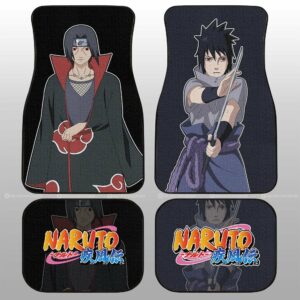 Sasuke And Itachi Car Floor Mats Custom Naruto Anime Gifts Idea For Fans