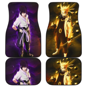 Sasuke And Naruto Art Car Floor Mats Anime Fan Gift H053120