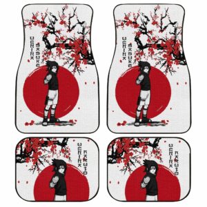 Sasuke Car Floor Mats Custom Japan Style Anime Naruto Car Interior Accessories