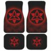 Sasuke Etenal Mangekyou Car Floor Mats Custom Sharingan Anime Naruto Car Accessories