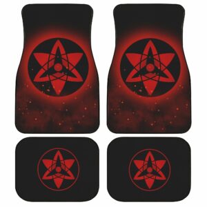 Sasuke Etenal Mangekyou Car Floor Mats Custom Sharingan Anime Naruto Car Accessories