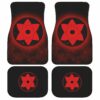 Sasuke Mangekyou Car Floor Mats Custom Sharingan Anime Naruto Car Accessories