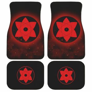 Sasuke Mangekyou Car Floor Mats Custom Sharingan Anime Naruto Car Accessories