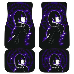 Sasuke Ninja Naruto Anime in Dark theme Car Floor Mats 191030