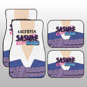 Sasuke Shippuden Uniform Car Floor Mats Custom Naruto Anime Car Interior Accessories